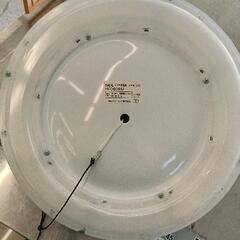 0827-075 LEDペンダントライト 〜8畳用 和風タイプ 昼光色 調光機能付 透明ダイヤカット樹脂セード/木調樹脂飾り(薄茶色) HCDB0842の画像