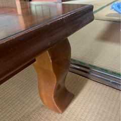 木目　ローテーブルの画像