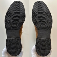 ハッシュパピースウェードプレーントゥシューズ茶スエードシューズカジュアルシューズ外羽根メンズ男性用紳士靴ユニセックスレディース女性の画像