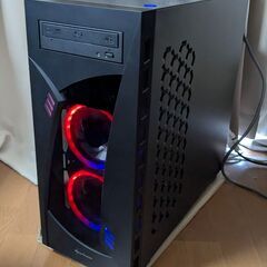 光るゲーミングPC/Core-i7/Win11/GTX1650/BDドライブ/全国配送可能の画像
