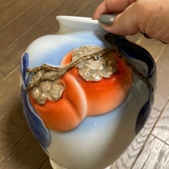 花瓶　柿柄の画像