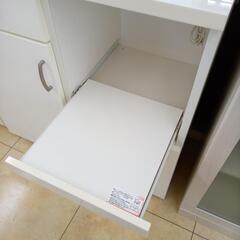 リユースのサカイ太田店★ジモティ割あり★  レンジ台 白 H82×D40×W80 クリーニング済み OJ10728の画像