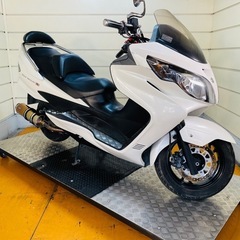 32582km ★始動動画あり★ スカイウェイブ CJ44A ビッグスクーターの画像