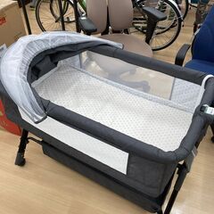 【リユースのサカイ野々市店】ベビーベッド 添い寝 乳幼児 揺りかごベッド W(幅)102×D(奥行き)58×H(高さ)82cm ※クリーニング済みの画像