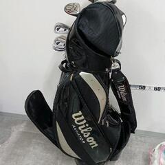 0827-192 Wilson Aviator ゴルフバッグ キャディバック　ブラックの画像