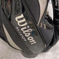 0827-192 Wilson Aviator ゴルフバッグ キャディバック　ブラックの画像