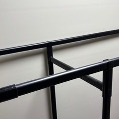 ロング丈も掛けられる折りたたみランドリーラック パタラン ミニ ブラックの画像