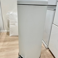 【無料】ダストペール ゴミ箱 ステンレス ホワイトの画像