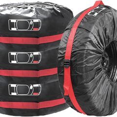 タイヤカバー 4本セット 66cm 厚手 タイヤバッグ タイヤ収納 防水 防塵 防汚 　転売OK　倒産品　まとめ売り　ネット商材　アマゾン引き上げ商品　メルカリ　副業の画像