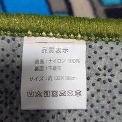 トミカ遊び　道路柄　 キッズ用ラグ　約133×190cm  の画像