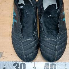 0827-084 ASICS DS LIGHTサッカーシューズ 24.5cm 黒/青 スパイクの画像