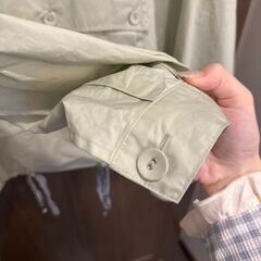 マルジェラ ベージュ フードポケット ジャケット アノラックパーカーの画像