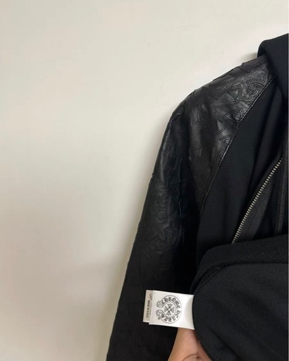  CHROME HEARTS(クロムハーツ)LETTERMAN STAR レターマン クロスボール レザー パッチブルゾンジャケット 