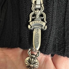  CHROME HEARTS(クロムハーツ)LETTERMAN STAR レターマン クロスボール レザー パッチブルゾンジャケット ブラックの画像