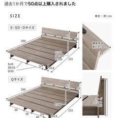 セミダブルベットフレーム
の画像