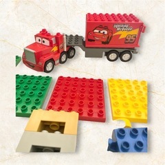 LEGOブロック　デュプロ　おもちゃ　動物フィギュア　車　アンパンマン　カーズ　箱無し　まとめ売りの画像