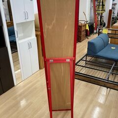 ★ジモティ割引あり★【リユースのサカイ野々市店】姿見 赤 W(幅)35×D(奥行き)41×H(高さ)152cm ※クリーニング済みの画像