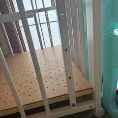 ベビーベッド 白 120×70  レギュラーサイズ
の画像