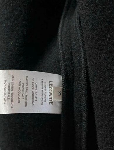 服/ファッション LEMAIRE 23AW UNISEX WRAP COAT XS