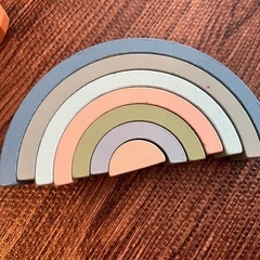 知育玩具　木製積み木　の画像