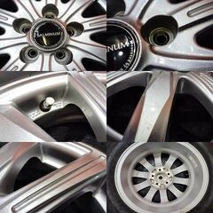 【BS BLIZZAK VRX2 195/65R15】スタッドレス【BS BALMINUM 15インチ 6J5HPCD100+43】21年製 バリ溝 プリウス等　(KTN481)の画像