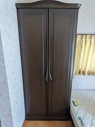 木製クローゼット ダークブラウン 府中家具