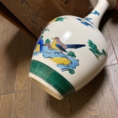 花柄花瓶　九谷？の画像