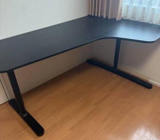 イケアIKEA BEKANT ベカント コーナー　デスク 机　右