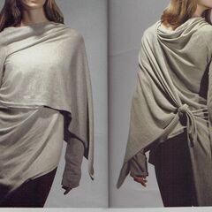 12通り着れる カーディガン (DKNY) 黒の画像