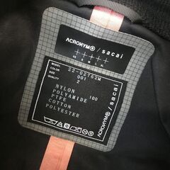 sacai ACRONYM サカイ アクロニウム MA-1 ジャケットの画像