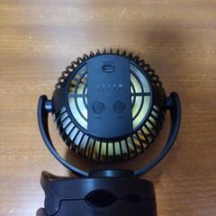 クリップ扇風機  ライト付き USBの画像