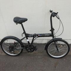 乗って帰れます！20インチ折りたたみ自転車　外装6段の画像