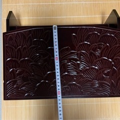 鎌倉彫り　マガジンラックの画像