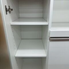 ★リユースのサカイ高崎店★TJ12592  食器棚 白 H110.5×D39.5×W75 クリーニング済みの画像