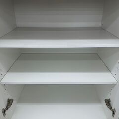 ★リユースのサカイ高崎店★TJ12593  食器棚 白 H89×D39.5×W60 クリーニング済みの画像