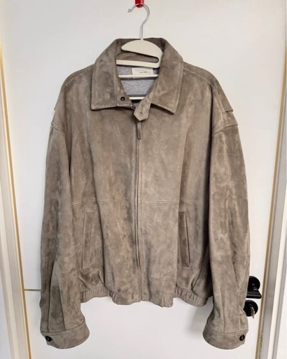 THE ROW Ronan スエードジャケット メンズ ベージュ スエードジャケット