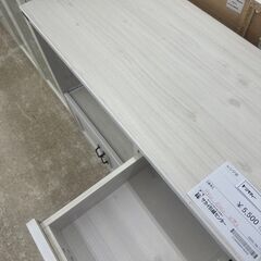 ★リユースのサカイ高崎店★TJ12594 佐藤産業(株) レンジ台 ベージュ H82×D40×W88 クリーニング済みの画像