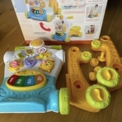 top tots 3in1 ウォーカー&ライド　おもちゃ　音楽　手押しの画像