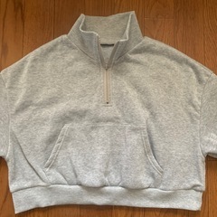 グレーショート丈の画像