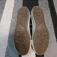 CONVERSEハイカットスニーカー ストライプ柄　24cmの画像