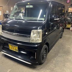 DA64 エブリィワゴン PZターボ　4WD 人気の黒の画像