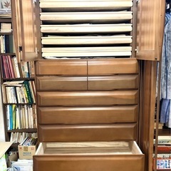 婚礼箪笥A 和ダンス 木製【松戸市現地引取限定】の画像