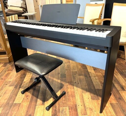 ★値下げしました★ 24年製 ヤマハ電子ピアノ P145 専用スタンド、ピアノ椅子付き 【マジカルスケッチ】