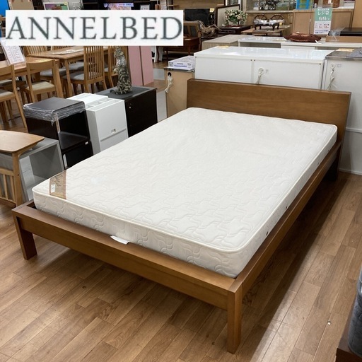 ?ベッドフェア開催 期間限定の特別価格！?S366⭐ アンネルベッド ANNELBED ダブルベッド 衛生ポケットコイルマットレス 幅