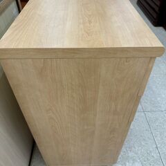 ★リユースのサカイ高崎店★TJ12600  チェスト ライトブラウン H84×D42.5×W60 クリーニング済みの画像