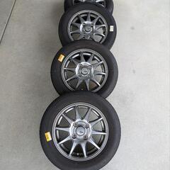 【引き渡し中】ブリジストン　サマータイヤセット　155/65R13　4穴100ピッチ　 2022年製の画像