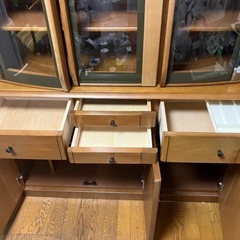 食器棚　木製　【松戸市現地引取限定】の画像
