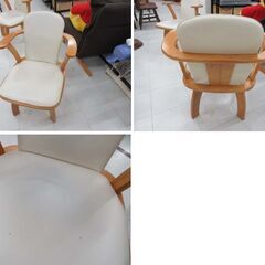 現状品 ニトリ 4人掛け ダイニングセット テーブル幅 約135cm ニューオリーブ2 椅子4脚 食卓セット 家具 NITORI 苫小牧西店  の画像