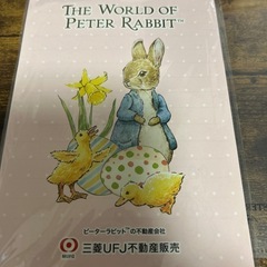 ピーターラビットメモ帳ペン　の画像