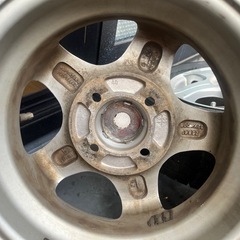 145R12 6PR スタッドレスタイヤ　アルミホイール　エブリー、ハイゼット等の画像